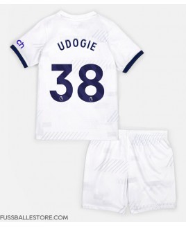 Günstige Tottenham Hotspur Destiny Udogie #38 Heimtrikotsatz Kinder 2023-24 Kurzarm (+ Kurze Hosen)